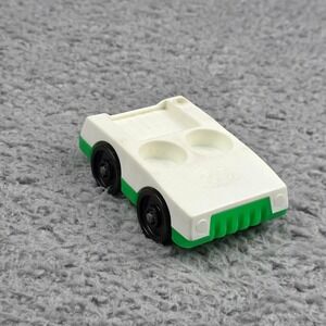 Fisher Price Little People Car Unisex Kids OS White Green Vintage 2-Seater Truck